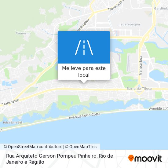 Rua Arquiteto Gerson Pompeu Pinheiro mapa