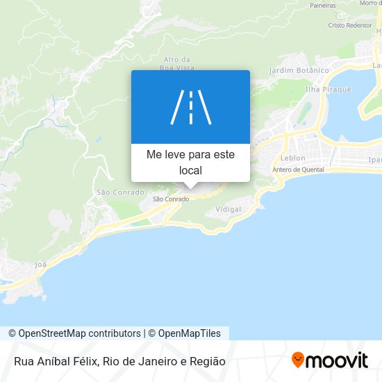 Rua Aníbal Félix mapa