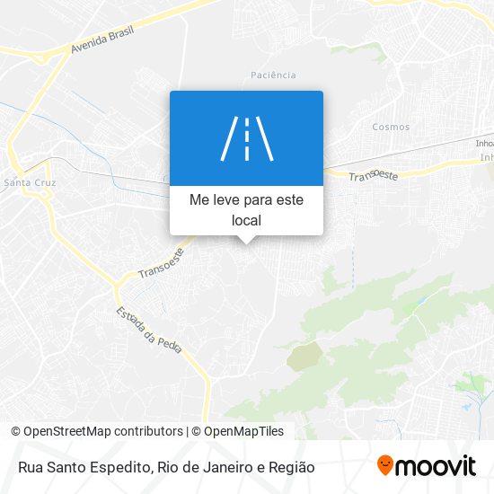 Rua Santo Espedito mapa