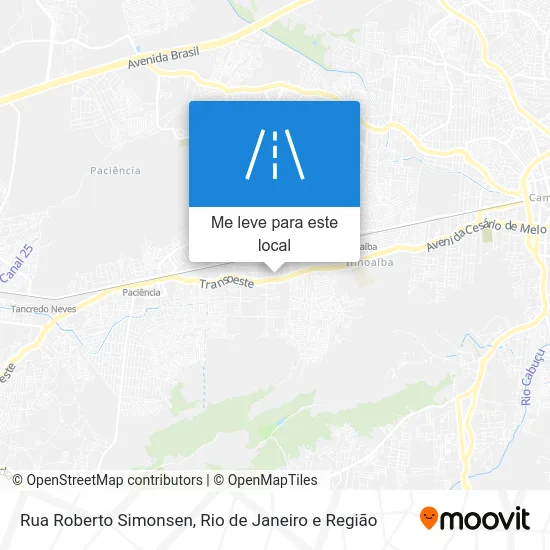 Rua Roberto Simonsen mapa