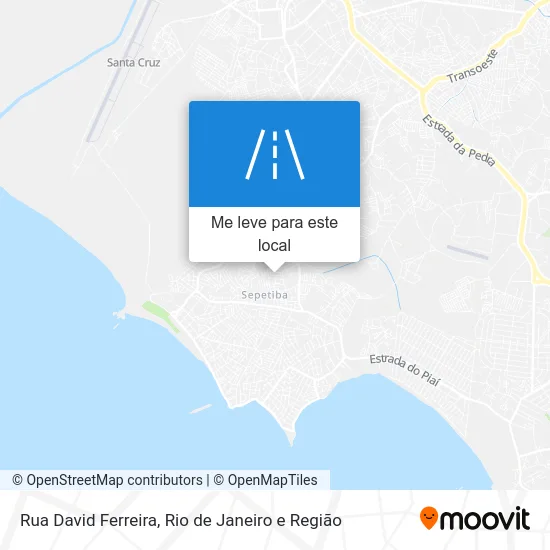 Rua David Ferreira mapa