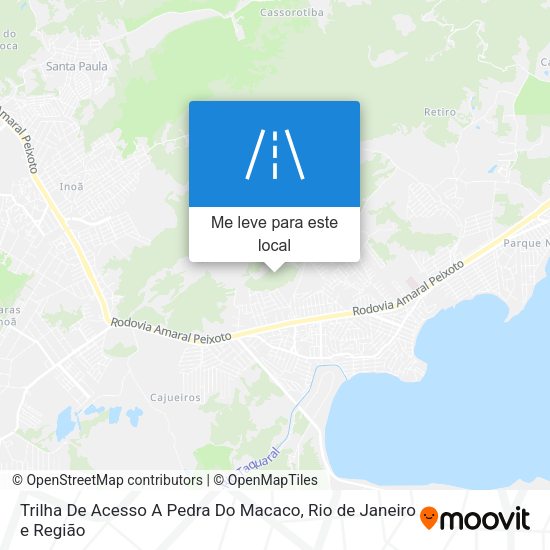 Trilha De Acesso A Pedra Do Macaco mapa