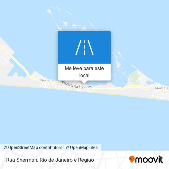 Rua Sherman mapa