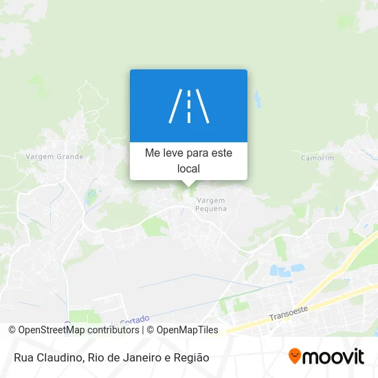 Rua Claudino mapa