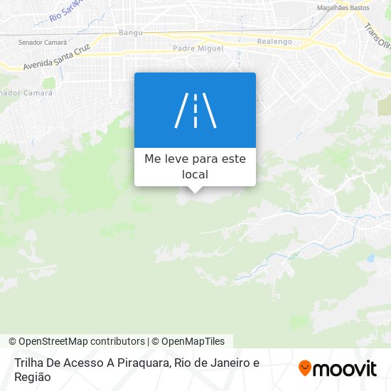 Trilha De Acesso A Piraquara mapa