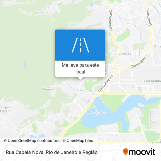 Rua Capela Nova mapa