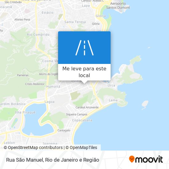 Rua São Manuel mapa