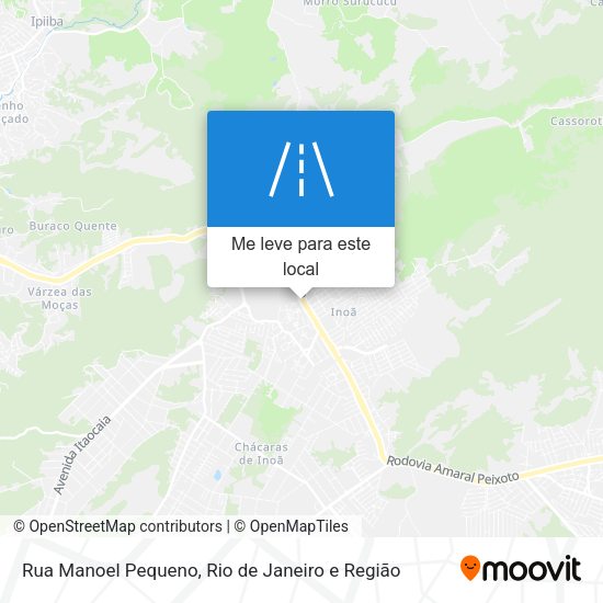 Rua Manoel Pequeno mapa