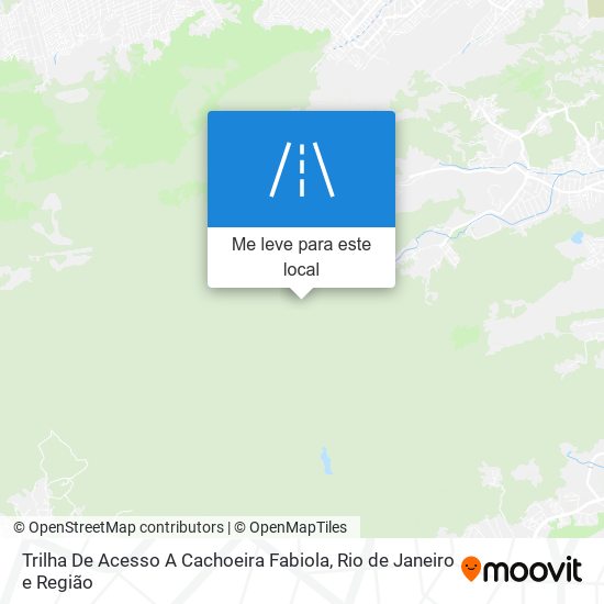 Trilha De Acesso A Cachoeira Fabiola mapa