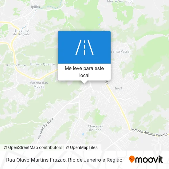 Rua Olavo Martins Frazao mapa