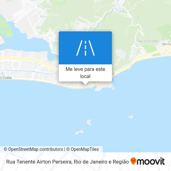 Rua Tenente Airton Perseira mapa