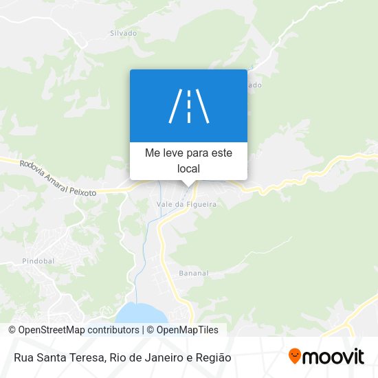 Rua Santa Teresa mapa