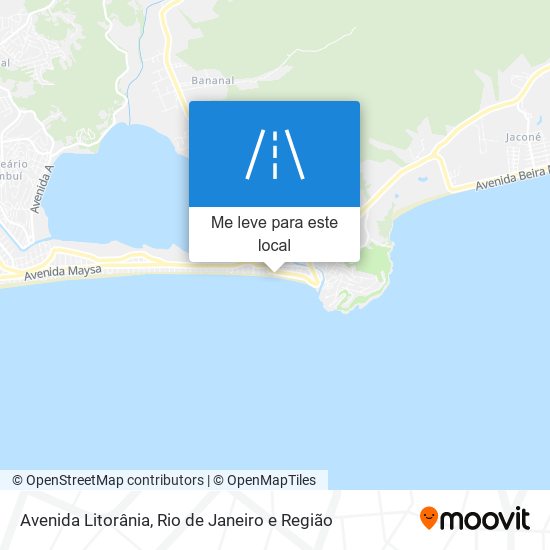 Avenida Litorânia mapa