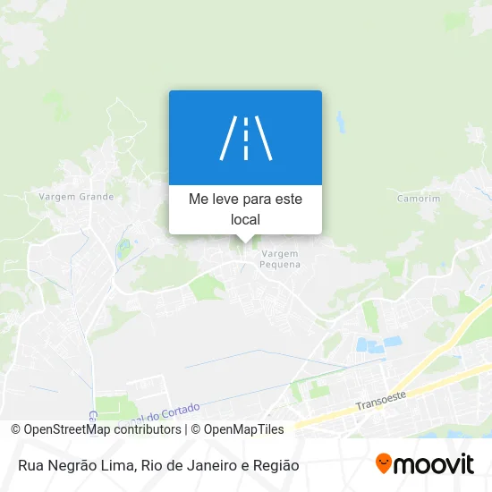 Rua Negrão Lima mapa