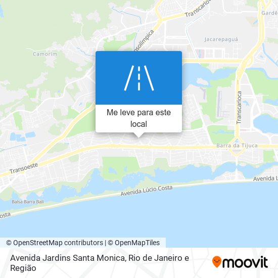 Avenida Jardins Santa Monica mapa