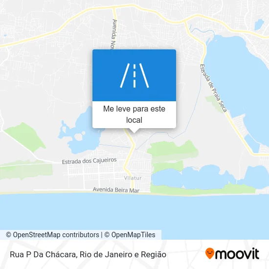 Rua P Da Chácara mapa