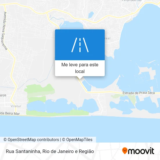 Rua Santaninha mapa