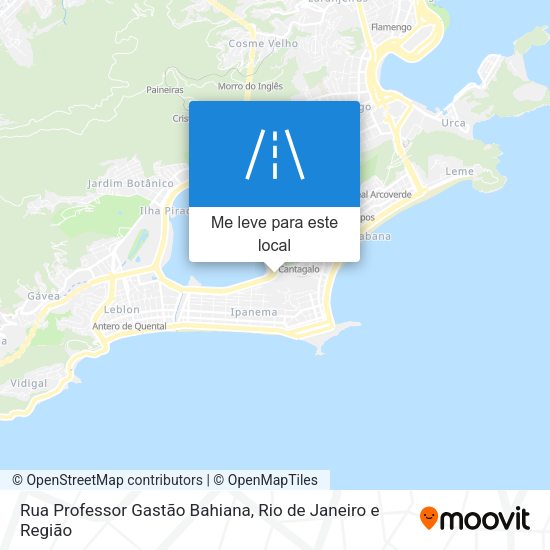 Rua Professor Gastão Bahiana mapa
