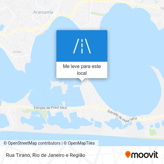 Rua Tirano mapa