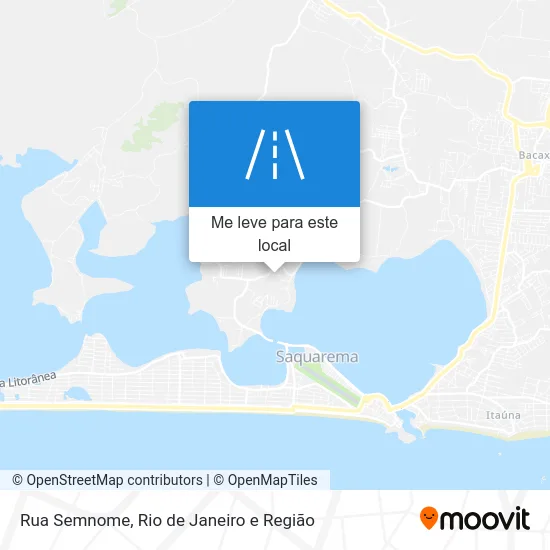 Rua Semnome mapa