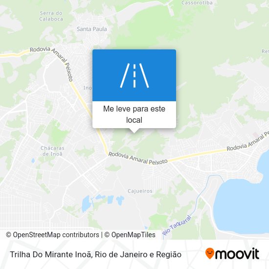 Trilha Do Mirante Inoã mapa