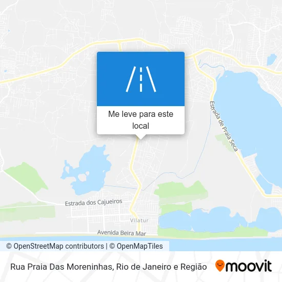 Rua Praia Das Moreninhas mapa