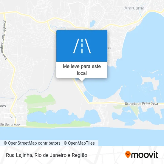 Rua Lajinha mapa