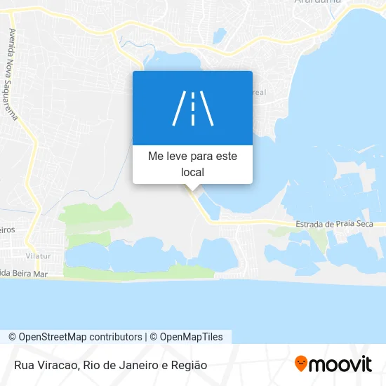 Rua Viracao mapa