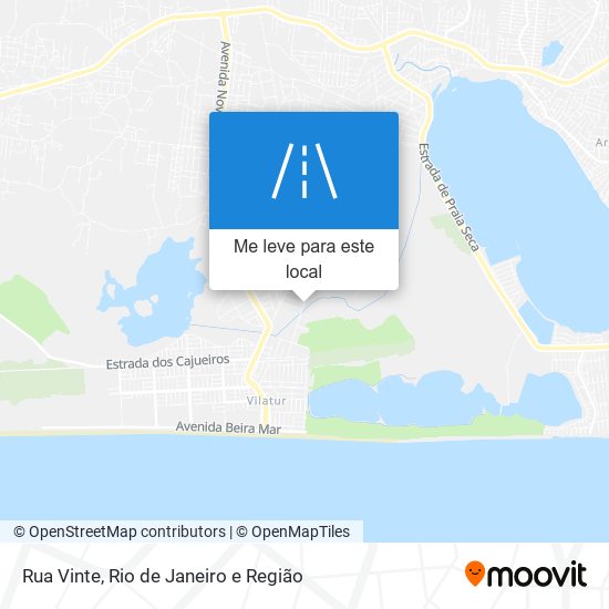 Rua Vinte mapa