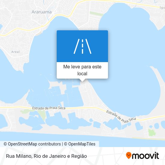Rua Milano mapa
