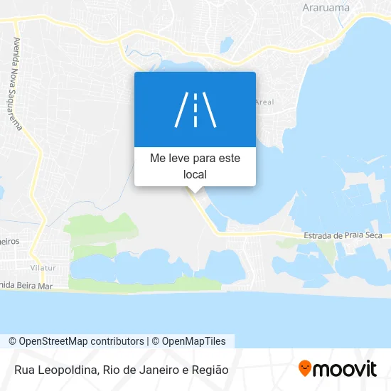 Rua Leopoldina mapa