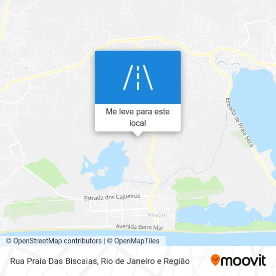 Rua Praia Das Biscaias mapa