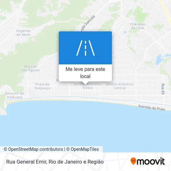 Rua General Emir mapa