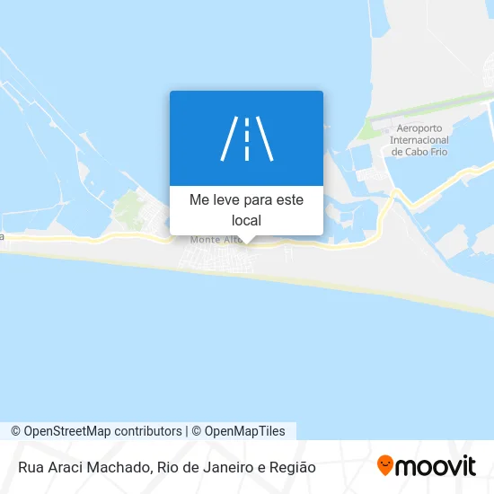 Rua Araci Machado mapa