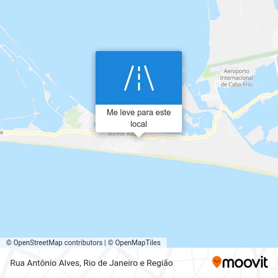 Rua Antônio Alves mapa
