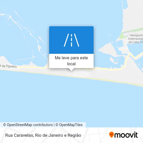Rua Caravelas mapa
