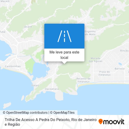 Trilha De Acesso A Pedra Do Peixoto mapa
