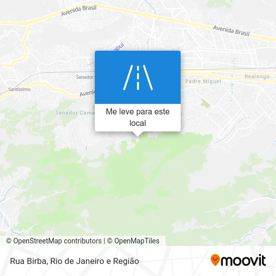 Rua Birba mapa