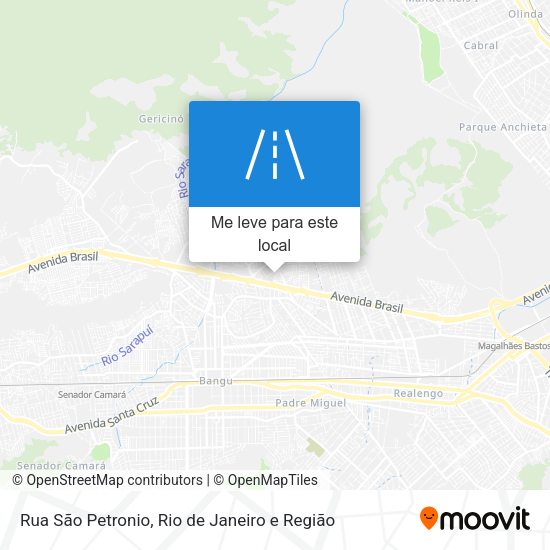 Rua São Petronio mapa