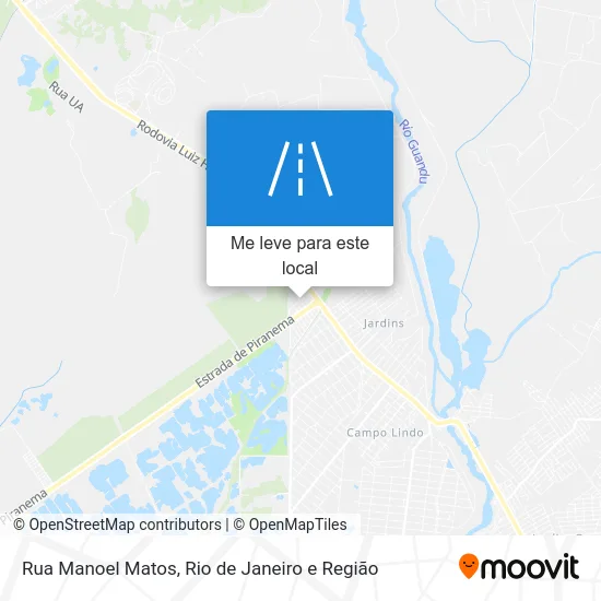 Rua Manoel Matos mapa