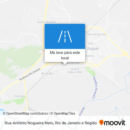 Rua Antônio Nogueira Neto mapa