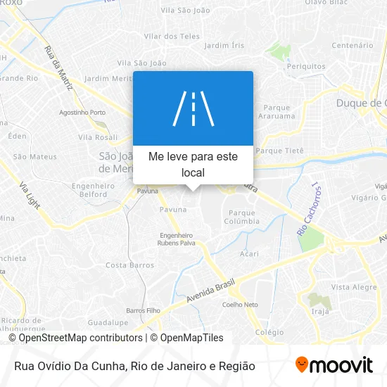 Rua Ovídio Da Cunha mapa