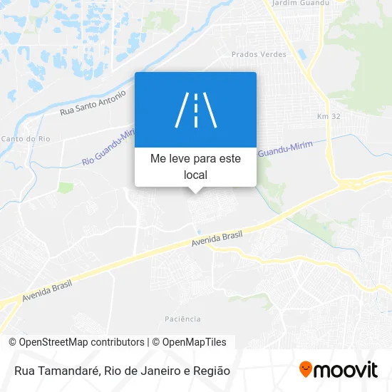 Rua Tamandaré mapa