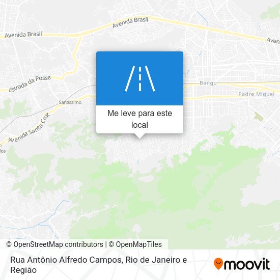 Rua Antônio Alfredo Campos mapa