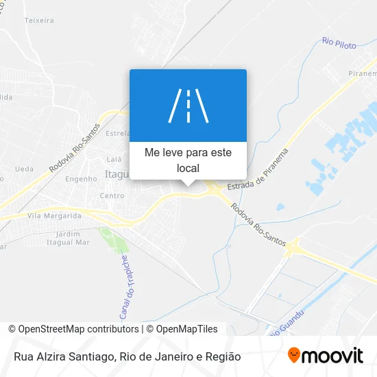 Rua Alzira Santiago mapa