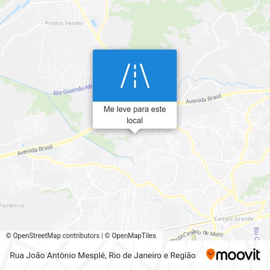 Rua João Antônio Mesplé mapa