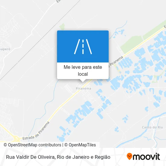 Rua Valdir De Oliveira mapa