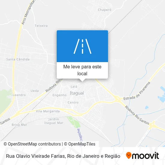 Rua Olavio Vieirade Farias mapa