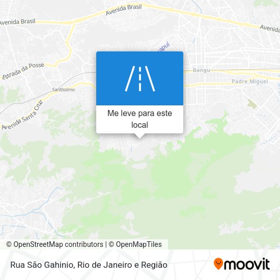 Rua São Gahinio mapa
