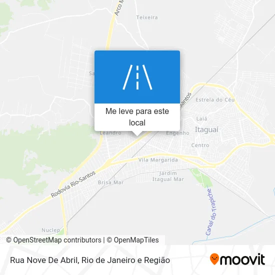 Rua Nove De Abril mapa
